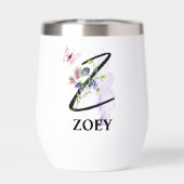 Elegante script letter Z monogram persoonlijke naa (Achterkant)