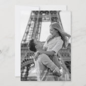 Elegante Script Lettertype Foto Save the Date (Voorkant)