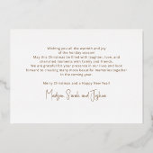 Elegante Script Lettertype Typografie Believe Vaka Folie Uitnodiging (Achterkant)