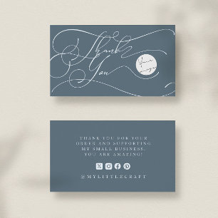 Elegante Script Logo Dank Je Wel Kleine Branding B Visitekaartje