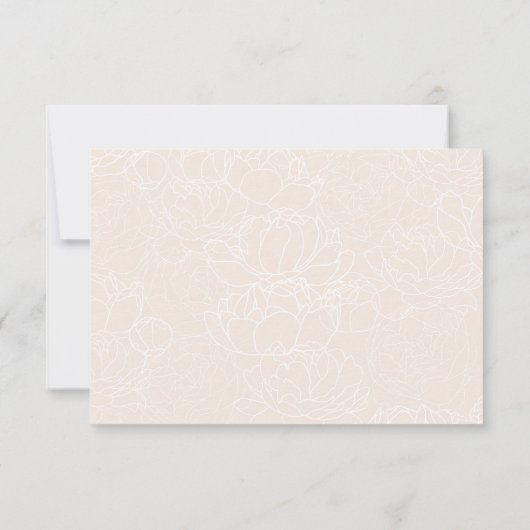 Elegante Script Minimaal Trouw RSVP Kaart (Achterkant)