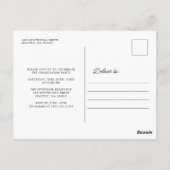 Elegante script moderne foto afstudeeruitnodiging briefkaart (Achterkant)