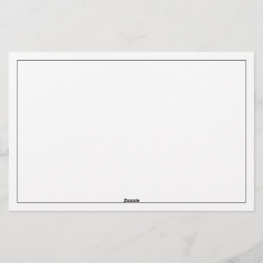 Elegante script monogram naamrand briefpapier (Achterkant)