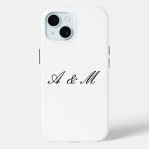 Elegante script monogram paar gepersonaliseerde ho