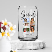 Elegante script multi foto afstuderen afgestudeerd blikvorm glas