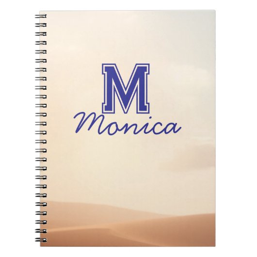 Elegante Script Naam Notitieboek (Voorkant)