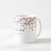 Elegante script naam verjaardag koffiemok (Voorkant rechts)