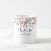 Elegante script naam verjaardag koffiemok (Center)