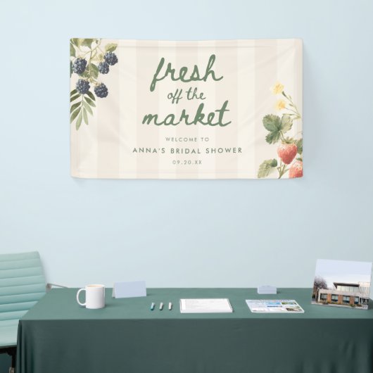 Elegante Script Net van de Markt Bruidsfeest Spandoek (Beurs)