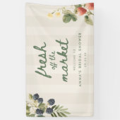 Elegante Script Net van de Markt Bruidsfeest Spandoek (Verticaal)