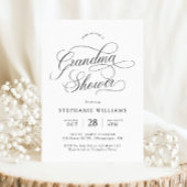 Elegante Script Oma Shower Uitnodiging