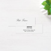 Elegante Script Oorbel Display Mini Visitekaartjes (Bureau)