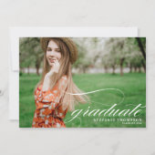 Elegante Script Overlay | Foto Verjaardagsfeest Af Kaart (Voorkant)