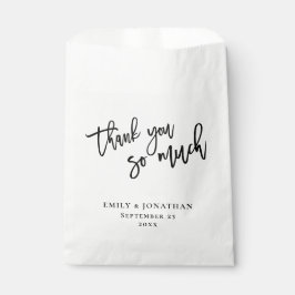 Elegante Script Passen getrouwd Namen Dank je brui Bedankzakje