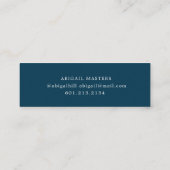 Elegante Script Photo afstuderen naamkaart Mini Visitekaartje (Achterkant)