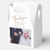 Elegante Script Photo Dank u Bedankdoosjes (Geopend)