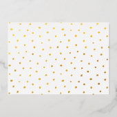 Elegante Script Prettig Kerstmis Aangepaste Foto Folie Feestdagenkaart (Achterkant)