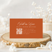 Elegante Script QR Code Bruidsfeest Cadeau Registr