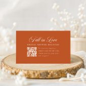 Elegante script QR-code bruiloft cadeaulijst Informatiekaartje