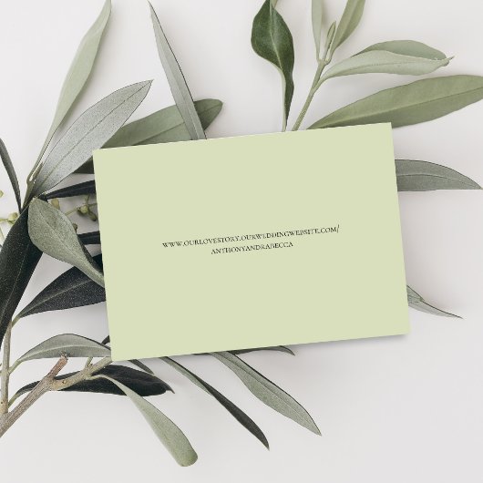 Elegante Script QR Code Huwelijksreactie RSVP Kaartje