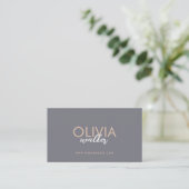 Elegante Script QR-code & Sociale Media Visitekaartje (Staand voorkant)