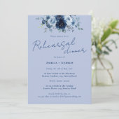 Elegante Script QR Code Trouwrepetie Diner Kaart (Staand voorkant)