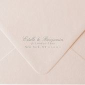 Elegante Script Retouradres Huwelijk Zelfinktende Stempel