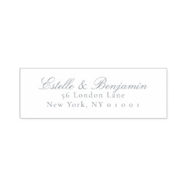 Elegante Script Retouradres Huwelijk Zelfinktende Stempel