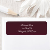 Elegante Script Retouradreslabels Etiket (Insitu)