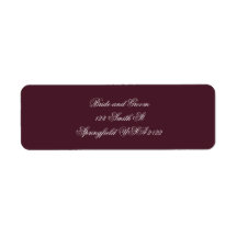 Elegante Script Retouradreslabels