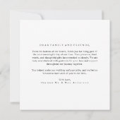 Elegante Script Romantische Rustieke Boho Trouwfot Bedankkaart (Achterkant)