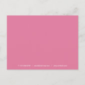Elegante Script Rose Banner Zakelijke Dank Je Briefkaart (Achterkant)
