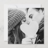 Elegante Script Roze Goud Glitter Bruiloftsfoto Kaart (Achterkant)