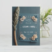 Elegante Script Save the Date Aankondigingskaart (Staand voorkant)