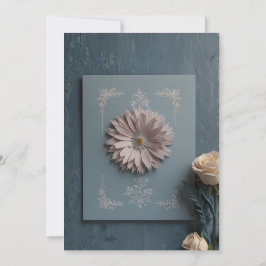 Elegante Script Save the Date Aankondigingskaart (Achterkant)