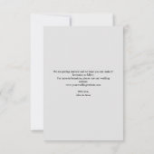 Elegante Script Save the Date Aankondigingskaart (Achterkant)