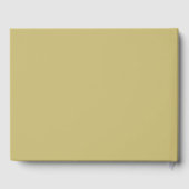 Elegante Script Serif Custom Moss Green Wedding Gastenboek (Achterkant)
