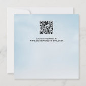 Elegante Script Strand Bruidsdouche Kaart (Achterkant)