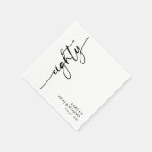 Elegante Script Tachtig 80ste Verjaardag Servet (Hoek)