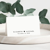 Elegante script tafelnummer voor het huwelijk plaatskaartje