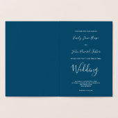 Elegante Script Tekst Namen Zilveren bruiloft Folie Kaarten (Binnen)