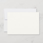 Elegante Script Traditionele Trouwdag RSVP Kaartje (Achterkant)
