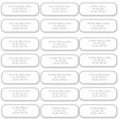 Elegante Script Trouw Envelope Adres Stickers (Voorkant)