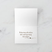 Elegante Script Trouwfoto Collage Gevouwen Kaart (Binnen)