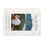 Elegante script trouwfoto 'We gaan trouwen' Magneet (Horizontaal)