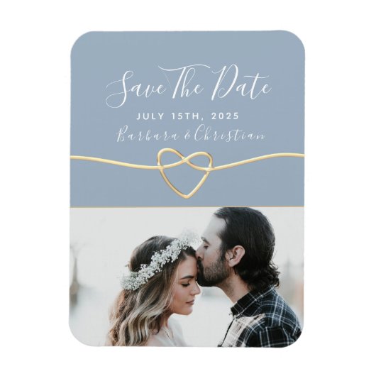 Elegante script trouwkaart Save The Date uitnodigi Magneet (Verticaal)