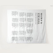 Elegante script trouwtafel zitplaats chart foam wandkleed (Voorkant (horizontaal))