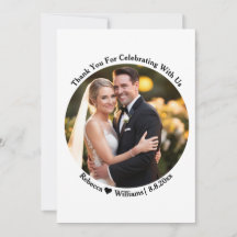 Elegante Script typografie dank je trouwfoto