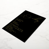 elegante script typografie folie trouwkaart  uitnodiging (Gedraaid)