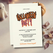 Elegante script typografie Halloween-feest Kaart